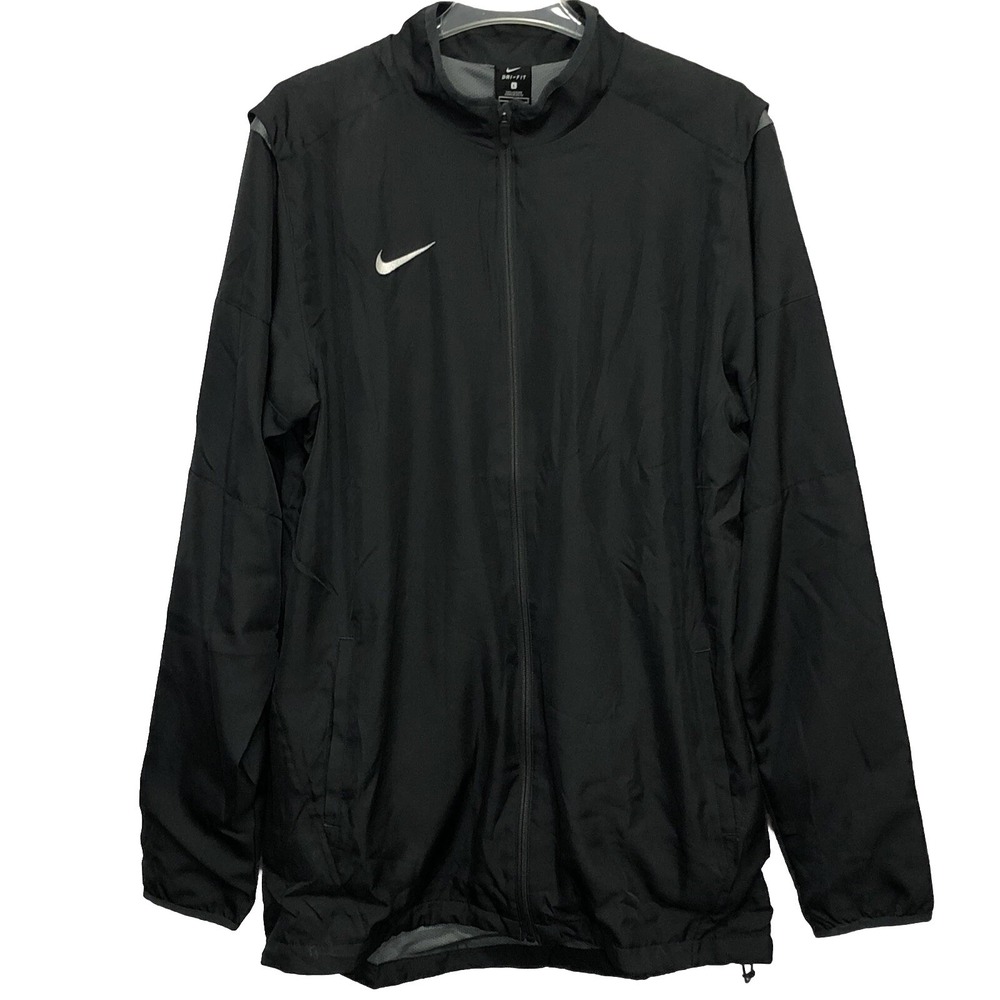 Nike Dri Fit Performance Training Full Zip Lined Jacket Anthracite Men XL-Tall